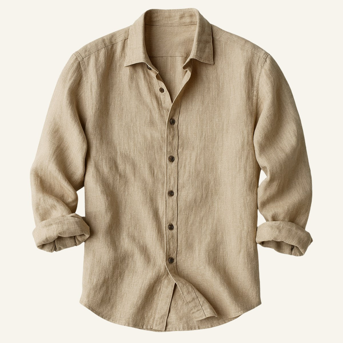 Trevor | Men's Long Sleeve Linen Shirt, Vintage Tailored Shirt | Bella Blue | Pink