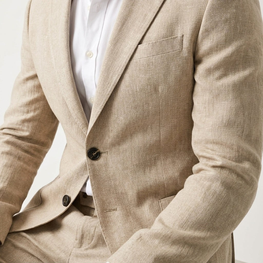 Trevor | Men's Slim-Fit Suit, Tailored Two-Piece Suit | Bella Blue