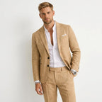 Trevor | Men's Slim-Fit Suit, Tailored Two-Piece Suit | Bella Blue