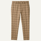 Tristan | Men's Checked Slim Fit Trousers, Smart Casual Trousers | Bella Blue