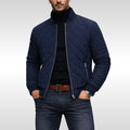 Tristan | Men's Quilted Jacket, Lightweight Autumn Coat | Bella Blue | Dark Blue