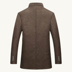 Tucker | Men's Wool Blend Tailored Trench Coat, Classic Formal Coat | Bella Blue
