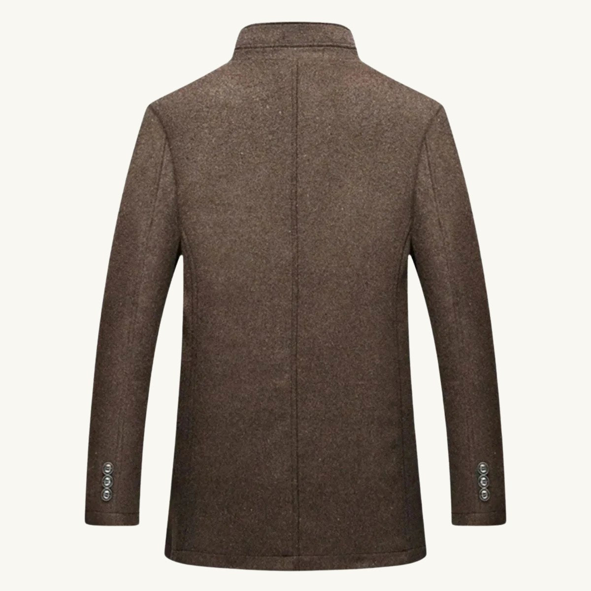 Tucker | Men's Wool Blend Tailored Trench Coat, Classic Formal Coat | Bella Blue