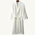 Tyler | Men's Cotton Waffle Lightweight Bathrobe, Spa Robe with Belt | Bella Blue