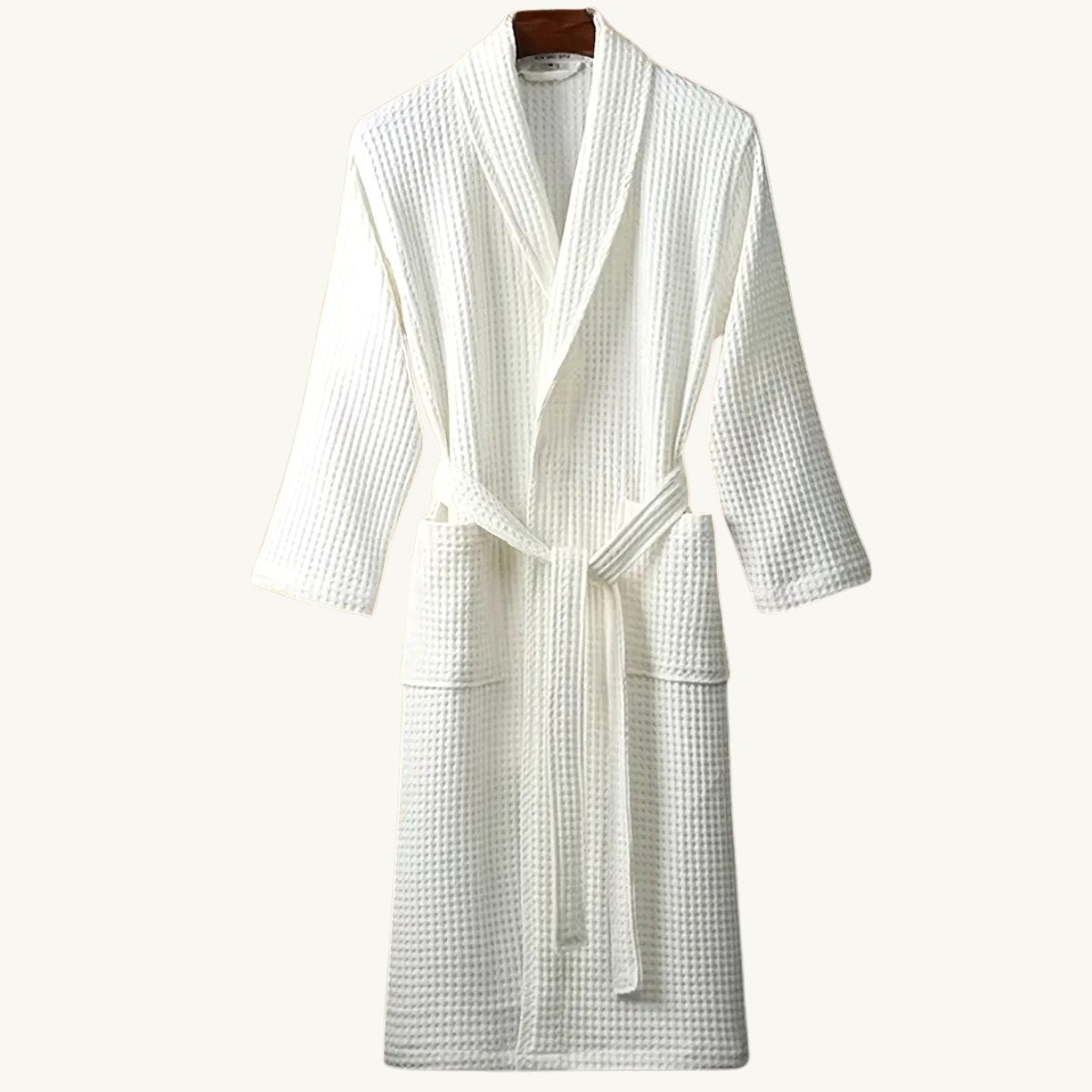 Tyler | Men's Cotton Waffle Lightweight Bathrobe, Spa Robe with Belt | Bella Blue