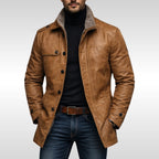 Tyler | Men's Fleece-Lined Coat, Warm Autumn Coat | Bella Blue