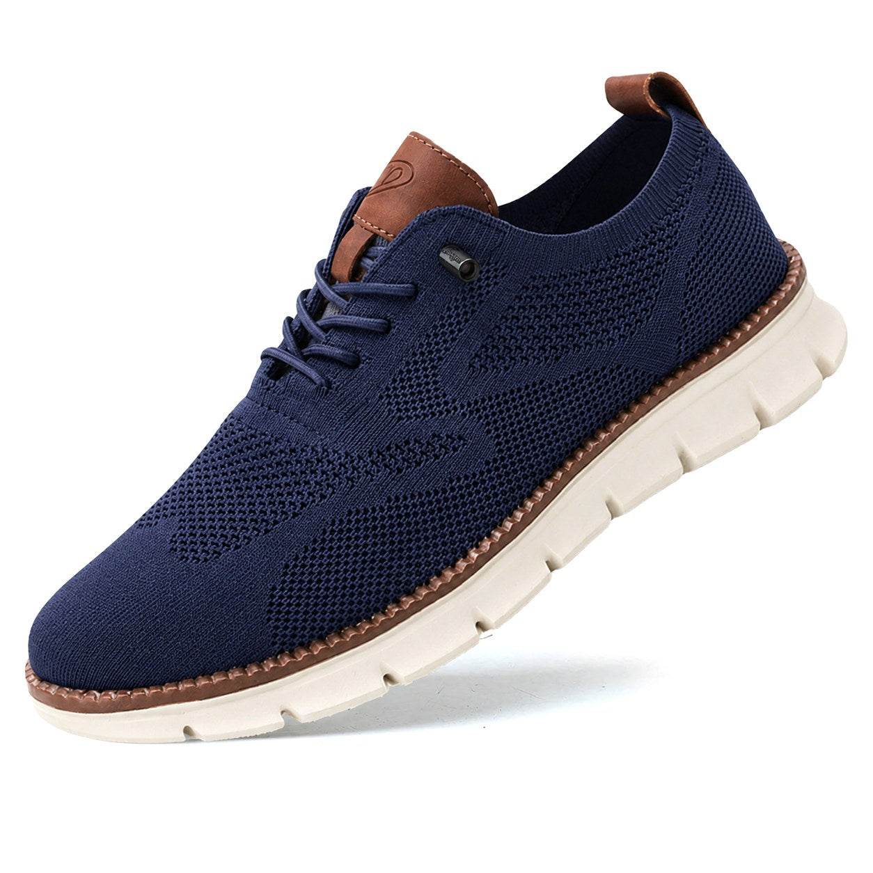 Ulrich | Men's Breathable Everyday Shoes, Comfort Shoes for Daily Use | Bella Blue | Caramel