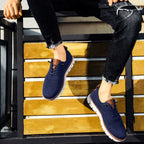 Ulrich | Men's Breathable Everyday Shoes, Comfort Shoes for Daily Use | Bella Blue | Caramel