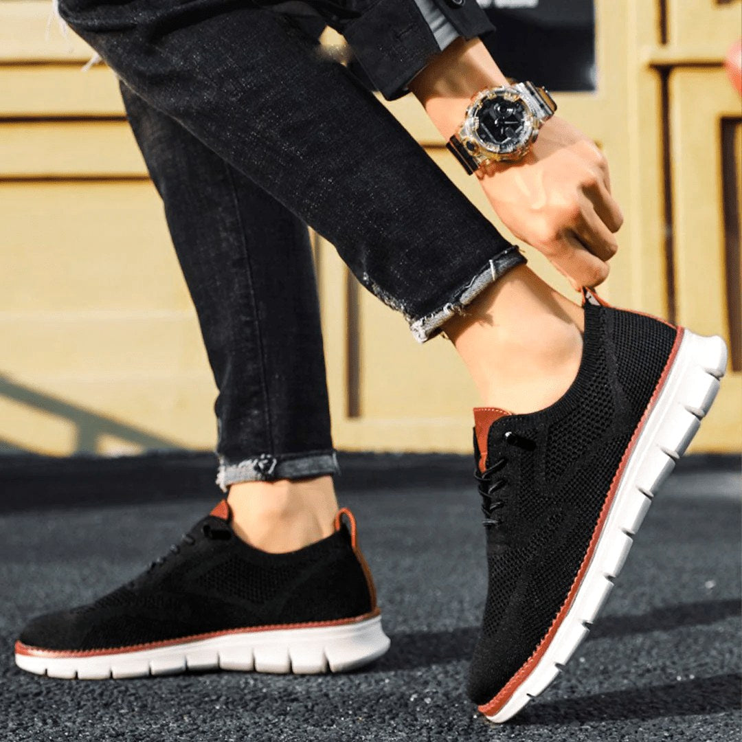 Ulrich | Men's Breathable Everyday Shoes, Comfort Shoes for Daily Use | Bella Blue | Brown