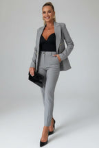 Valerie | Women's Tailored Blazer Suit, High-Waisted Trouser Suit | Bella Blue