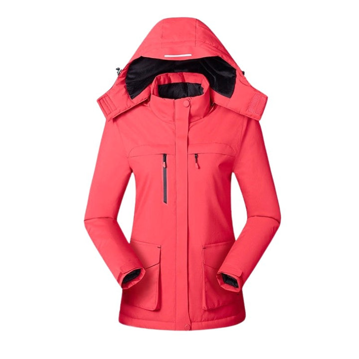 Victoire | Women's Hooded Heated Jacket with USB Power, Adjustable Temperature Jacket | Bella Blue | Purple