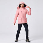 Victoire | Women's Hooded Heated Jacket with USB Power, Adjustable Temperature Jacket | Bella Blue