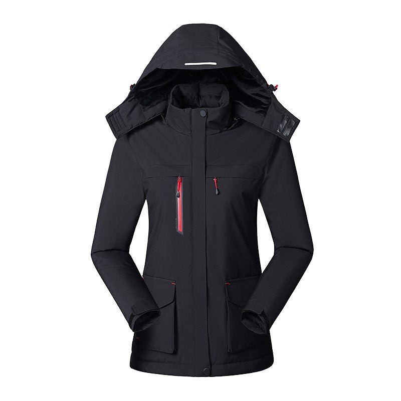 Victoire | Women's Hooded Heated Jacket with USB Power, Adjustable Temperature Jacket | Bella Blue