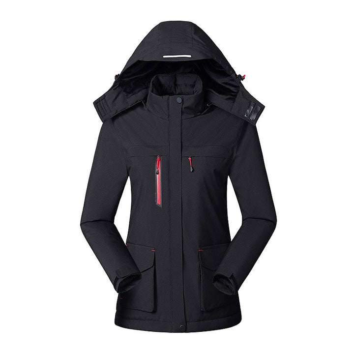Victoire | Women's Hooded Heated Jacket with USB Power, Adjustable Temperature Jacket | Bella Blue