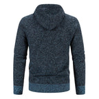 Viktor | Men's Premium Hoodie, Elegant Hooded Sweatshirt | Bella Blue | Brown
