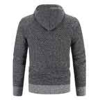 Viktor | Men's Premium Hoodie, Elegant Hooded Sweatshirt | Bella Blue | Brown