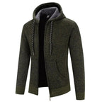 Viktor | Men's Premium Hoodie, Elegant Hooded Sweatshirt | Bella Blue | Brown