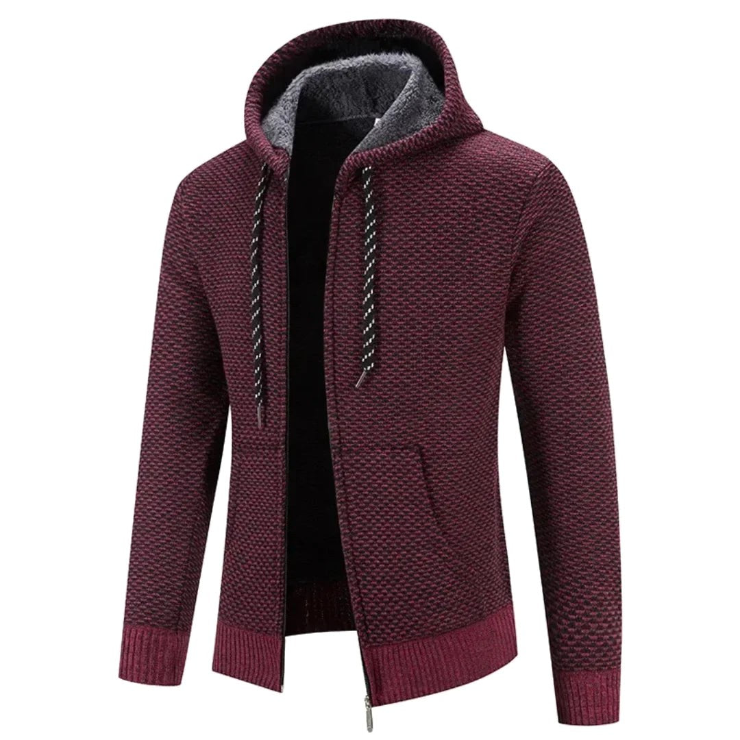 Viktor | Men's Premium Hoodie, Elegant Hooded Sweatshirt | Bella Blue | Green
