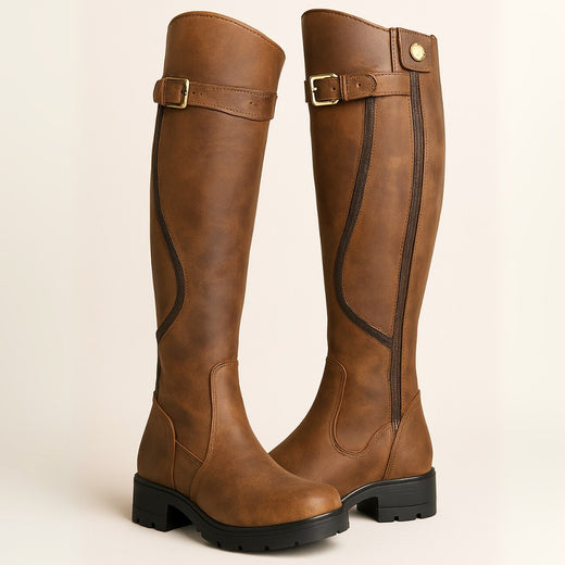 Violet | Women's Waterproof Boots, Practical Everyday Boots | Bella Blue | Brown