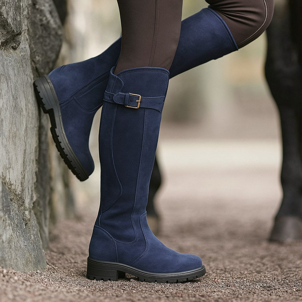 Violet | Women's Waterproof Boots, Practical Everyday Boots | Bella Blue | Navy Blue