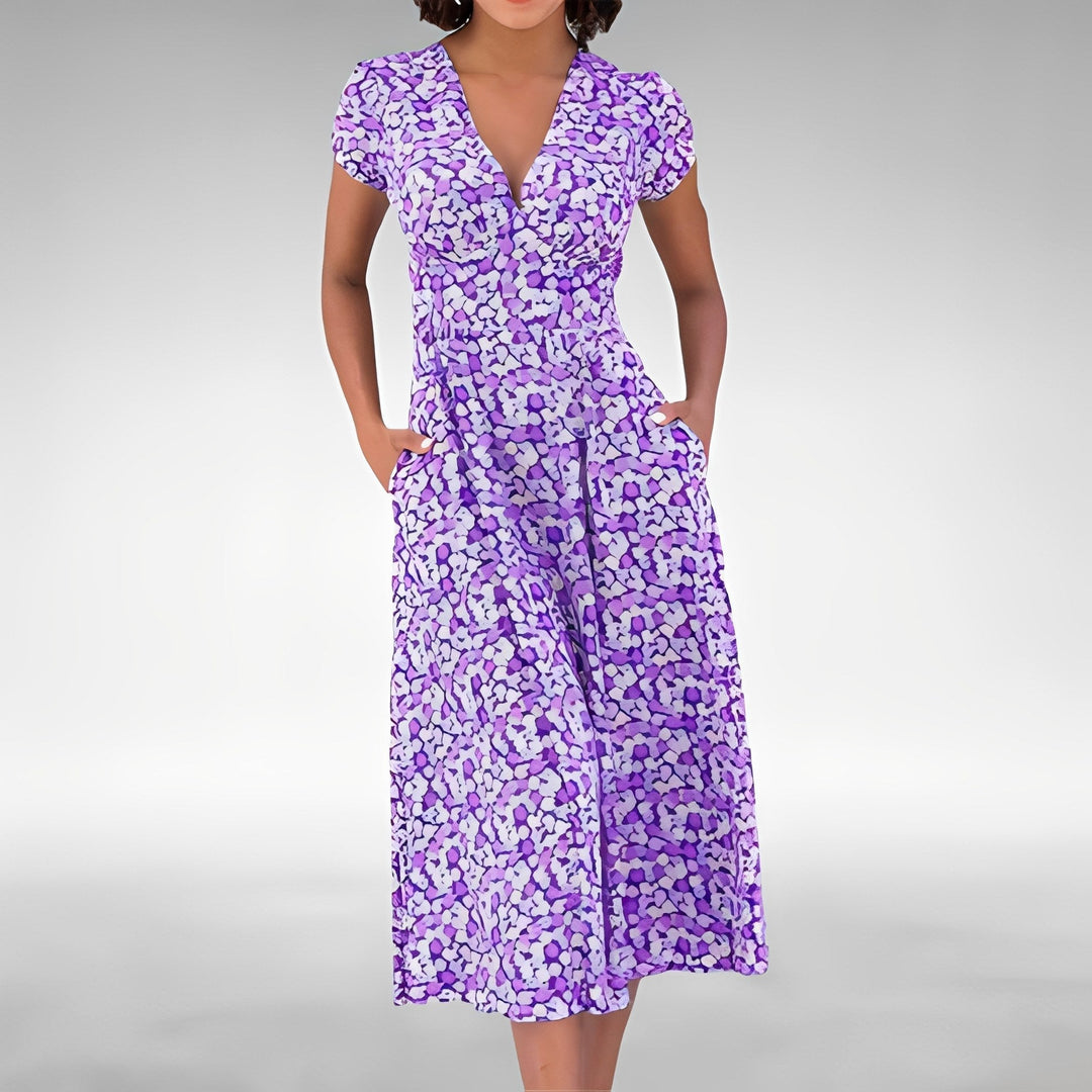 Vivienne | Women's Lightweight Boho Printed Dress - image 4