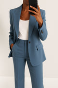 Vivienne | Women's Tailored Blazer and Trouser Set | Bella Blue | Blue