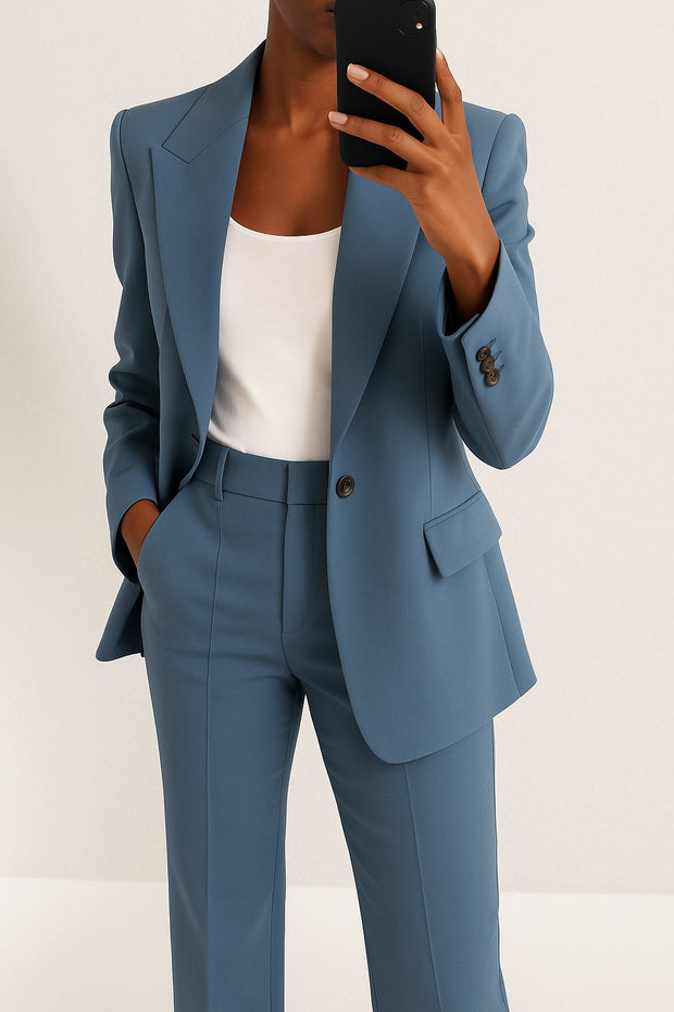 Vivienne | Women's Tailored Blazer and Trouser Set | Bella Blue | Blue