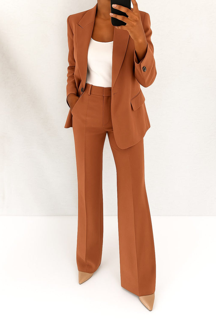 Vivienne | Women's Tailored Blazer and Trouser Set | Bella Blue | Pink