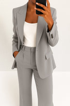 Vivienne | Women's Tailored Blazer and Trouser Set | Bella Blue
