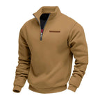 Waldemar | Men's Fleece Jumper, Casual Men's Sweatshirt | Bella Blue | Beige