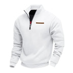 Waldemar | Men's Fleece Jumper, Casual Men's Sweatshirt | Bella Blue | Beige