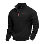 Waldemar | Men's Fleece Jumper, Casual Men's Sweatshirt | Bella Blue | Brown