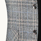 Warren | Men's Checked Lightweight Slim Fit Blazer, Smart Casual Blazer Suit | Bella Blue