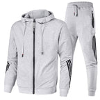 Warren | Men's Relaxed-Fit Tracksuit, Contemporary Two-Piece Set | Bella Blue
