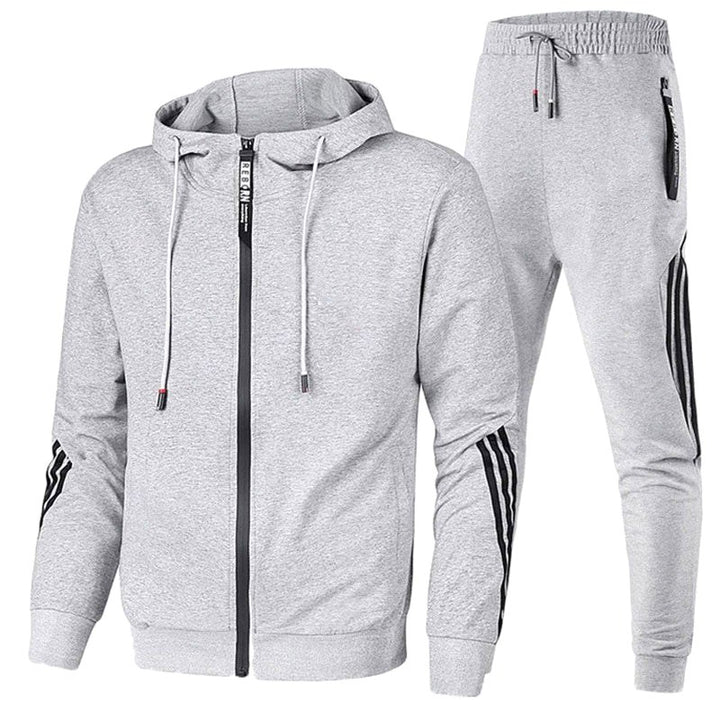 Warren | Men's Relaxed-Fit Tracksuit, Contemporary Two-Piece Set | Bella Blue