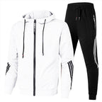 Warren | Men's Relaxed-Fit Tracksuit, Contemporary Two-Piece Set | Bella Blue
