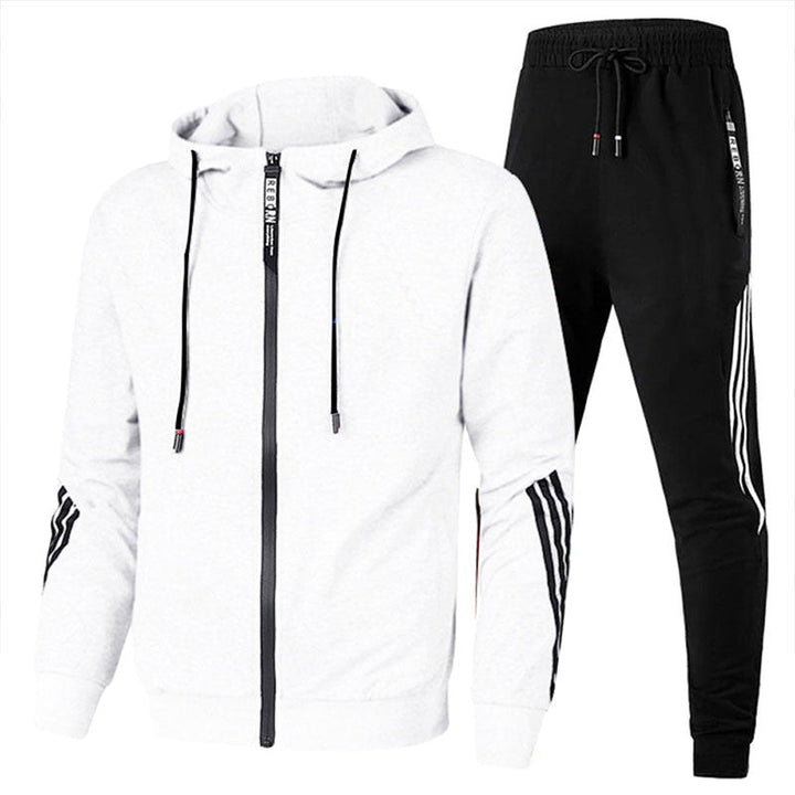 Warren | Men's Relaxed-Fit Tracksuit, Contemporary Two-Piece Set | Bella Blue