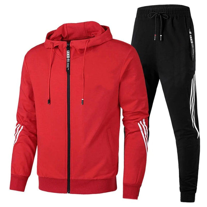 Warren | Men's Relaxed-Fit Tracksuit, Contemporary Two-Piece Set | Bella Blue