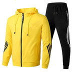 Warren | Men's Relaxed-Fit Tracksuit, Contemporary Two-Piece Set | Bella Blue