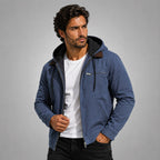 Wesley | Men's Hooded Fleece-Lined Jacket, Warm Winter Coat | Bella Blue