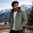 Wesley | Men's Hooded Fleece-Lined Jacket, Warm Winter Coat | Bella Blue