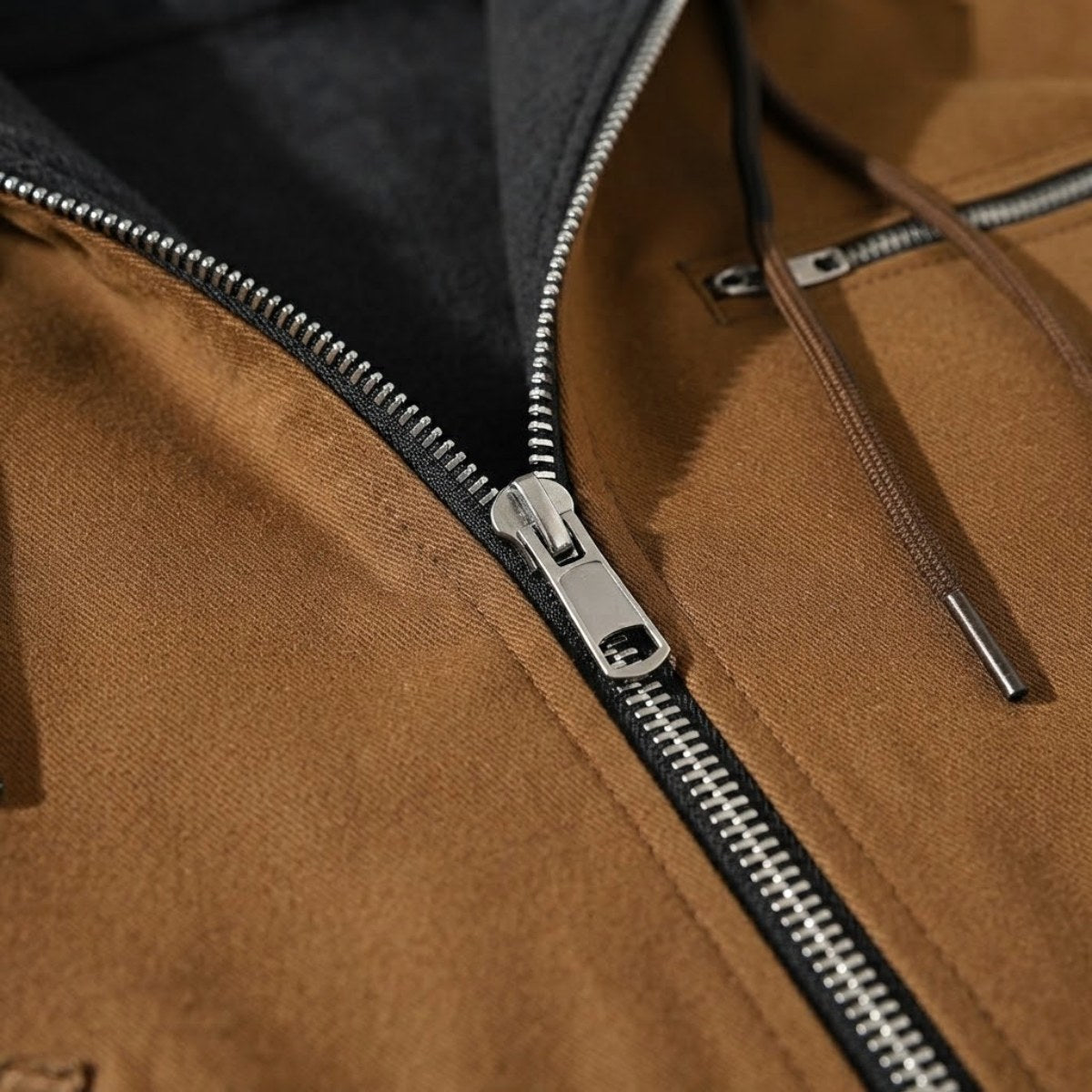 Wesley | Men's Hooded Fleece-Lined Jacket, Warm Winter Coat | Bella Blue