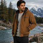 Wesley | Men's Hooded Fleece-Lined Jacket, Warm Winter Coat | Bella Blue