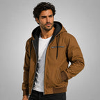 Wesley | Men's Hooded Fleece-Lined Jacket, Warm Winter Coat | Bella Blue