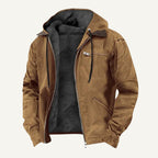 Wesley | Men's Hooded Fleece-Lined Jacket, Warm Winter Coat | Bella Blue