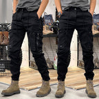 Wilfred | Men's Cargo Trousers with Multiple Pockets, Practical Work Trousers | Bella Blue