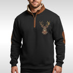 Wolfram | Men's Sherpa Jumper with Textured Structure, Warm Knit Jumper | Bella Blue | Blue