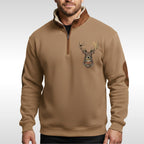 Wolfram | Men's Sherpa Jumper with Textured Structure, Warm Knit Jumper | Bella Blue | Blue