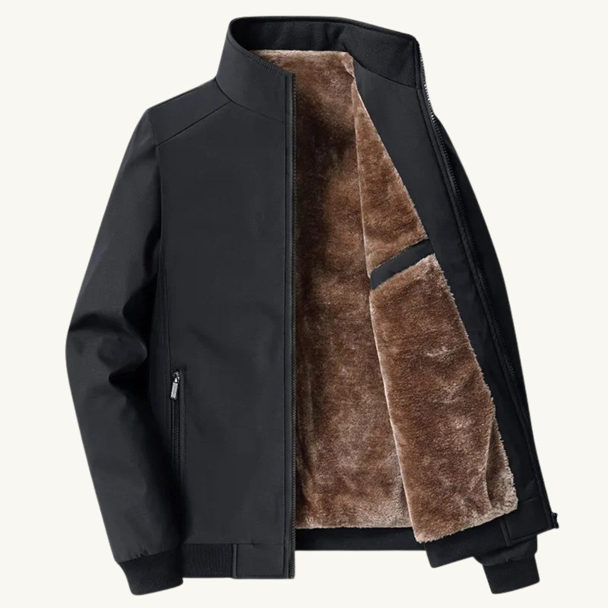 Wyatt | Men's Fleece-Lined Jacket, Relaxed Structured Autumn Jacket | Bella Blue